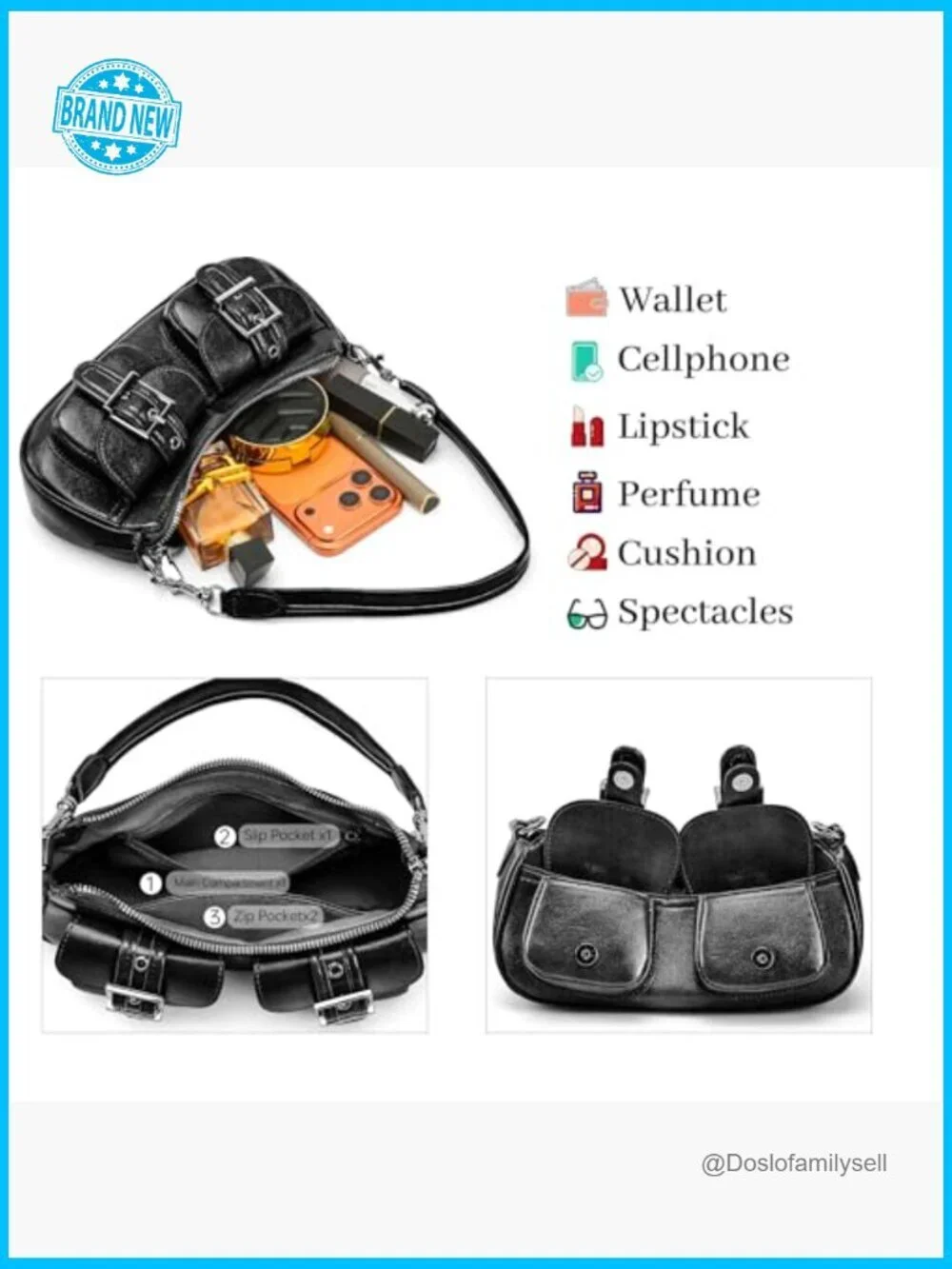Vintage Y2K Hobo Shoulder Bag Convertible Crossbody Faux Leather Retro